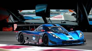 OnBoard a Dallara-Corvette C7 Daytona Prototype: V8 Roar, Accelerations & Night Racing in Europe!