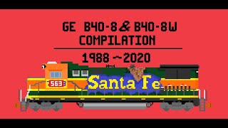 GE B40-8 & B40-8W Compilation