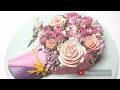 3D buttercream rose bouquet cake tutorial - Mother's Day - relaxing cake decorating