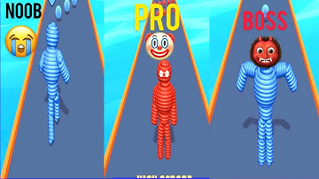 NOOB VS PRO VS BOOS - Rope-Man Run