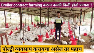 Broiler contract farming करून नक्की किती पैसा कमावू शकतो | Poultry farming business plan in marathi