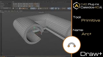 C4D Plugin:  v1.00  Primitives Plus, ArcPlus (Parametric Spline Arc )