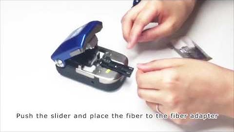 Operating procedure of FC-8R series optical fiber cleaver