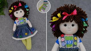 Люблю ее😍Яркая, как само лето🌺Прелестная кукла своими руками🧵Без выкройки, без швейной машинки