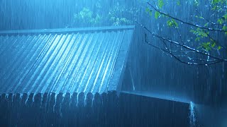 ⚡ Strong Rain Thunderstorm Sounds for Sleeping | Heavy Rain &amp; Intense Thunder on Old House at Night