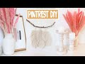 4 DIY EASY BOHO ROOM DECOR IDEAS! (Pinterest Inspired)! and how to make money from It !