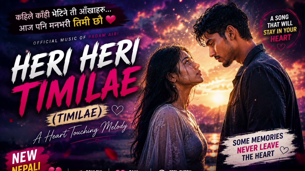 HERI HERI TIMILAE (तिमिलाई) | Official Music Video | PADAM AIRI | New Nepali Emotional Sad Song 2026