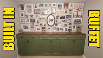 DIY Built In Buffet Side Board - Free Plans!