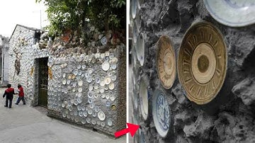 Ngắm ngôi nhà được đắp gần 1 vạn cổ vật gốm và 230kg tiền xu