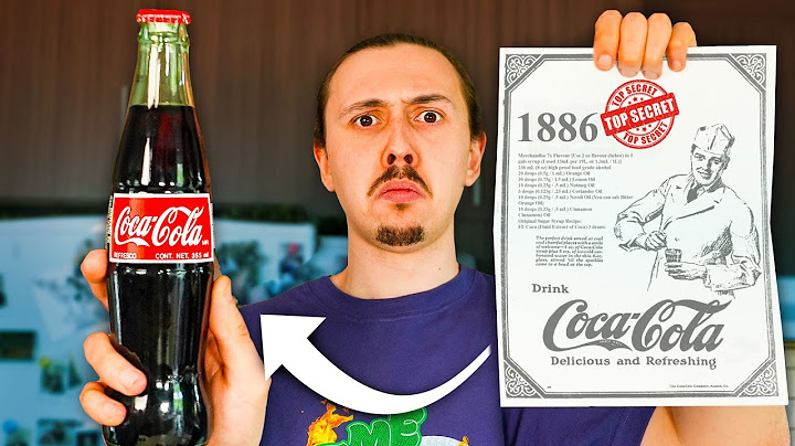 Je reproduis la recette originale du Coca-Cola de 1886