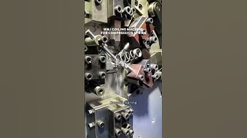 Pagoda Spring👏👏👏👏​Making in coiling machine​#wnj #springmachine #machine #wnj