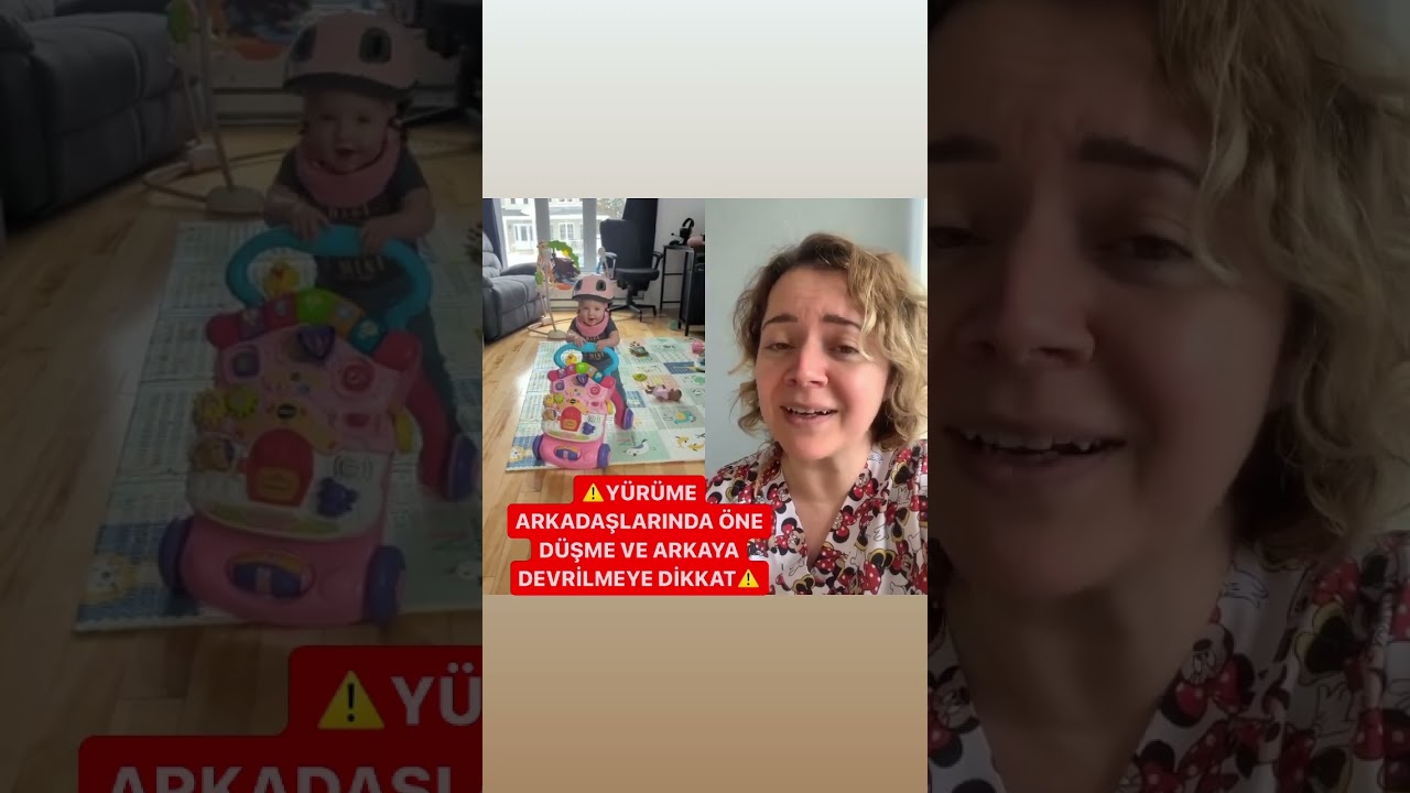 ⚠️YÜRÜME ARKADAŞLARIYLA ( YARDIMCILARIYLA) KAZALARA DİKKAT⚠️ #doktoroge #toddlers #walker
