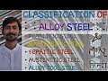 [HINDI]ALLOY STEEL~CLASSIFICATION OF ALLOY STEEL~PEARLITIC, MARTENSITIC, ALLOY TOOL STEEL & MUCHMORE