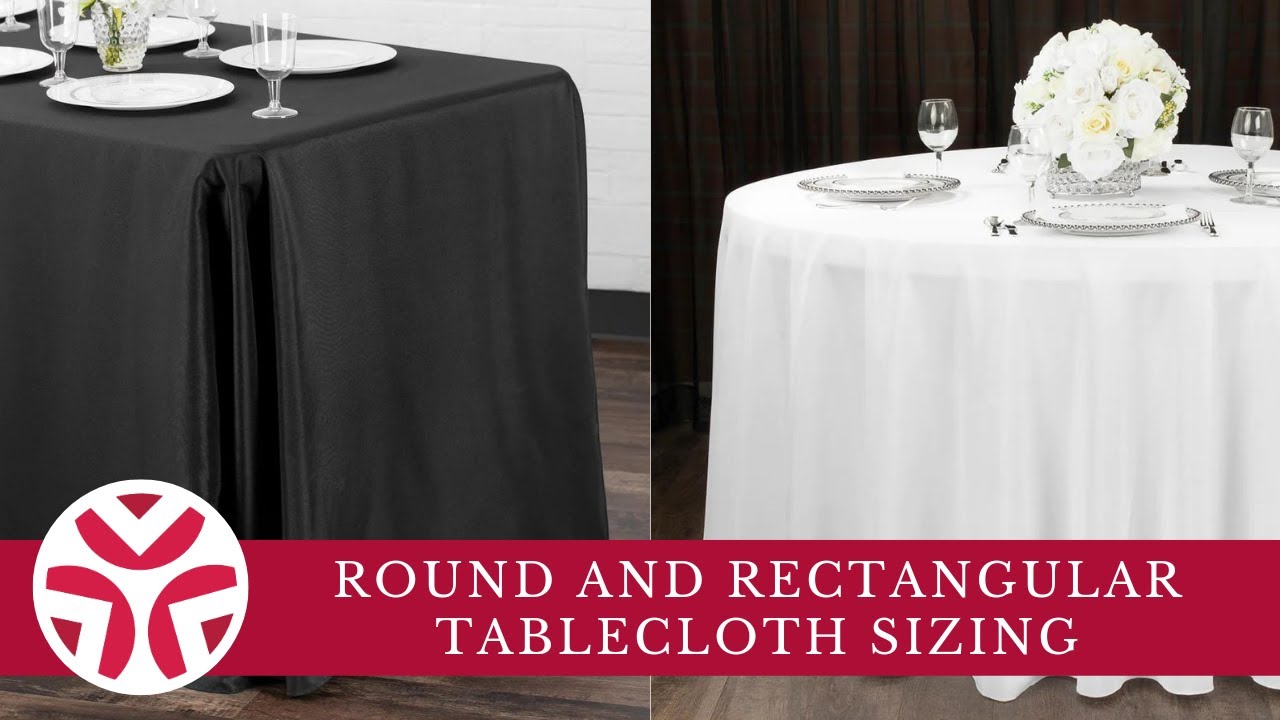 Rectangle Tablecloth Size Chart