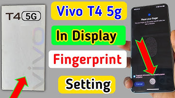 Vivo t4 5g in display fingerprint setting/Vivo t4 5g fingerprint screen lock/fingerprint sensor