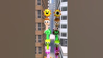 Sprunki Double Stack Tower! 🏗️ #Sprunki #Tower #Attack #Game #Horror