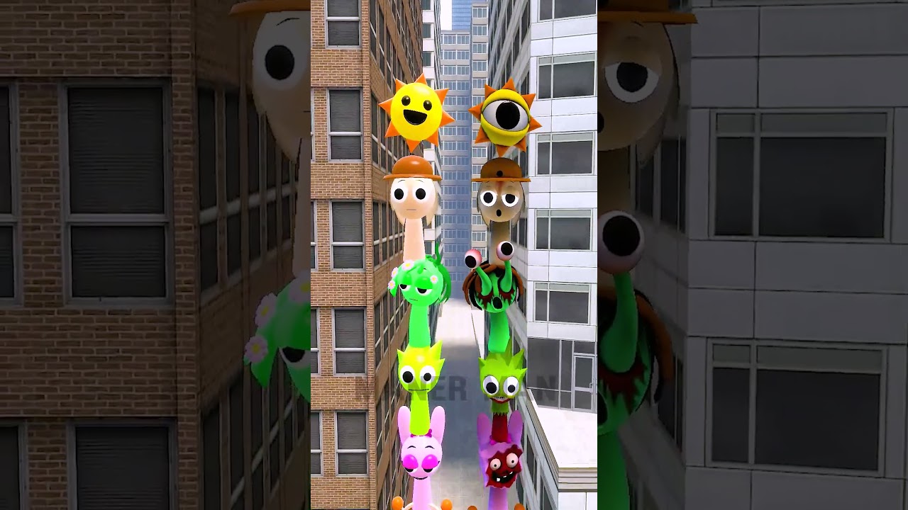 Sprunki Double Stack Tower! 🏗️ 