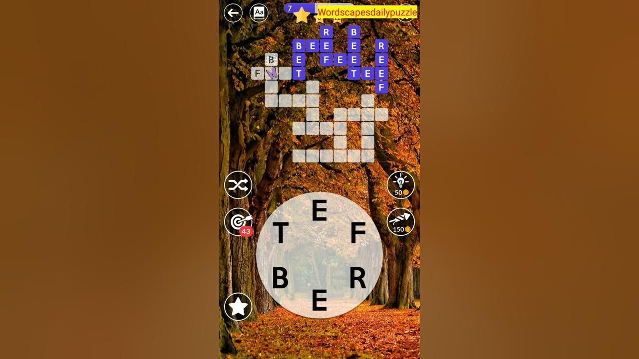WORDSCAPES Daily Puzzle October 27, 2021 YouTube