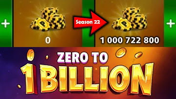Zero to 1 Billion Coins w Canada Cue & Black indirect only - Season 22 - 8 Ball Pool GamingWithK