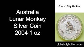 Australia Lunar Monkey Silver Coin 2004 1 oz