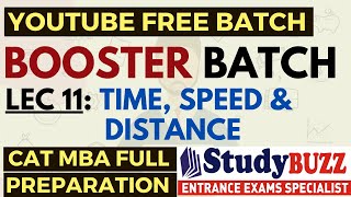 Booster Batch | Quants: Lecture 11: Time, Speed & Distance | CATMBA Free Preparation