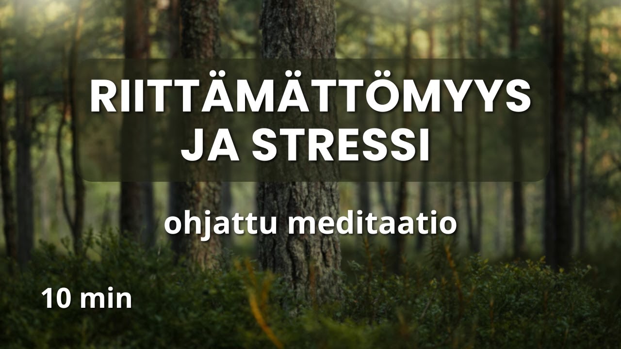 Ohjattu meditaatio stressiin🍃 – Hengitä ja löydä rauha