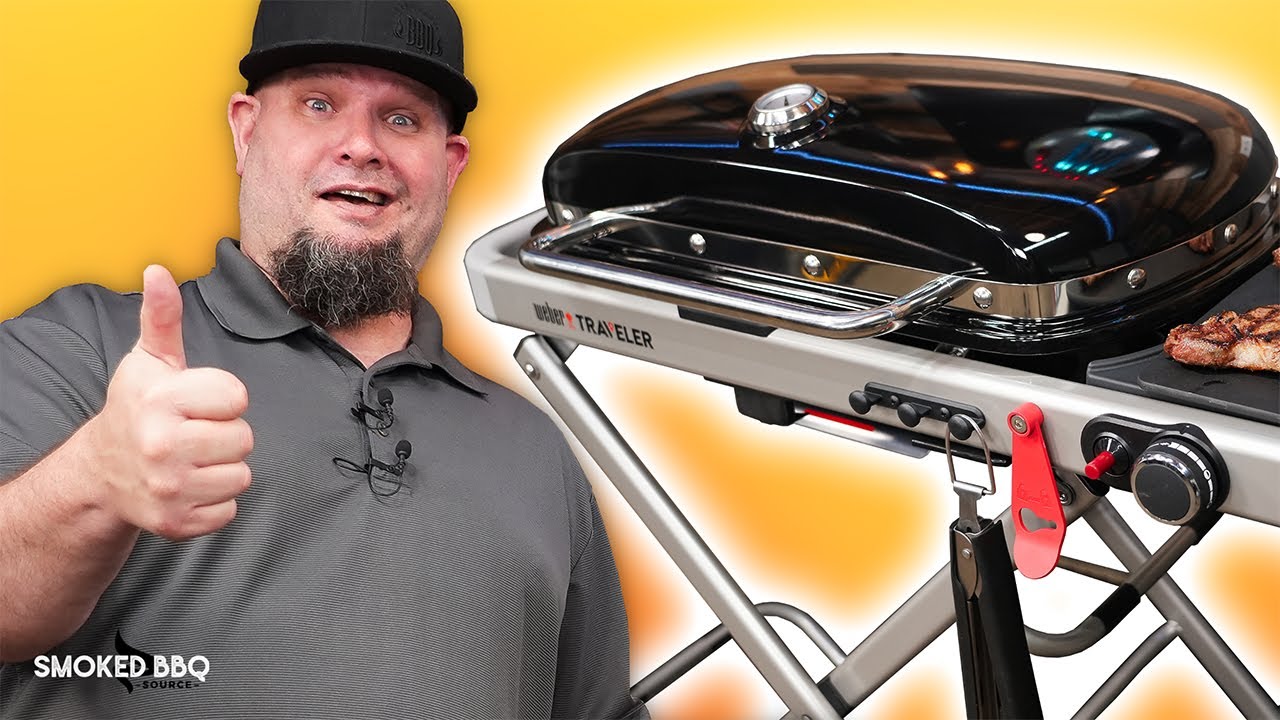 Weber - Traveler Portable GAS Grill - Stealth Edition