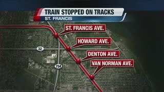 Union Pacific train blocks St. Francis traffic
