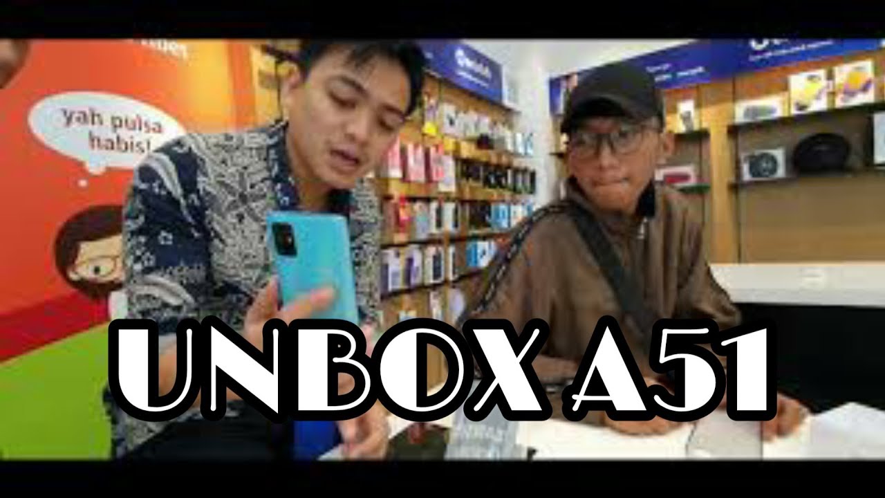 Terbaru Unboxing Samsung Galaxy A51 warna Biru  Prism 