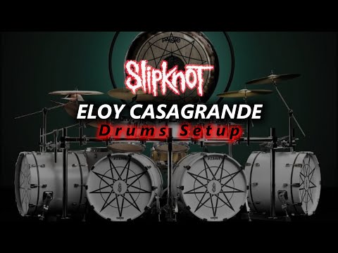 Slipknot 2024 Eloy Casagrande Drum Kit Setup