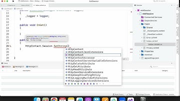 Http Session with Asp net Core Razor Pages