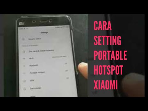 Cara setting portable hotspot di Xiaomi