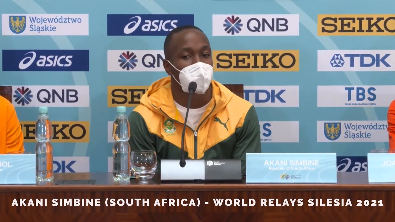 Team South Africa Captain Akani Simbine On Long Journey To Wre 2021 Silesia And Team Sa Readiness Youtube