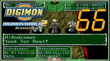 Digimon World 2 Alternative #66 - Capturing a MagnaAngemon in Mt. Infinity - (No Commentary)