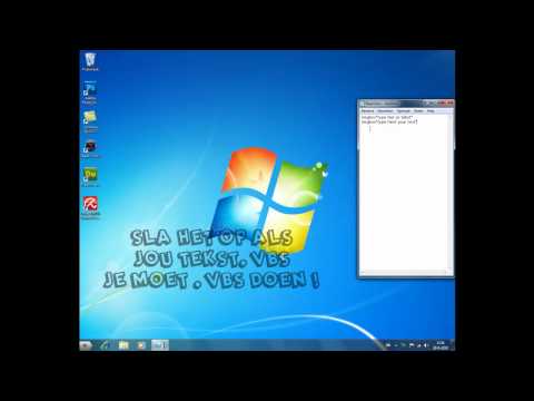 Maak een nep virus in kladblok-Make a fake virus in notepad