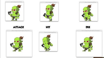 Animated Characters: Orc - 2D Game Graphics and Game Sprites