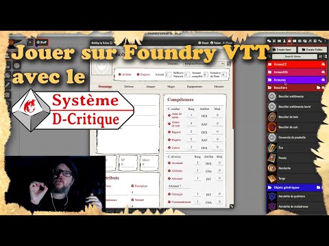 #jdr Scénarios D-Critique sur Foundry VTT !