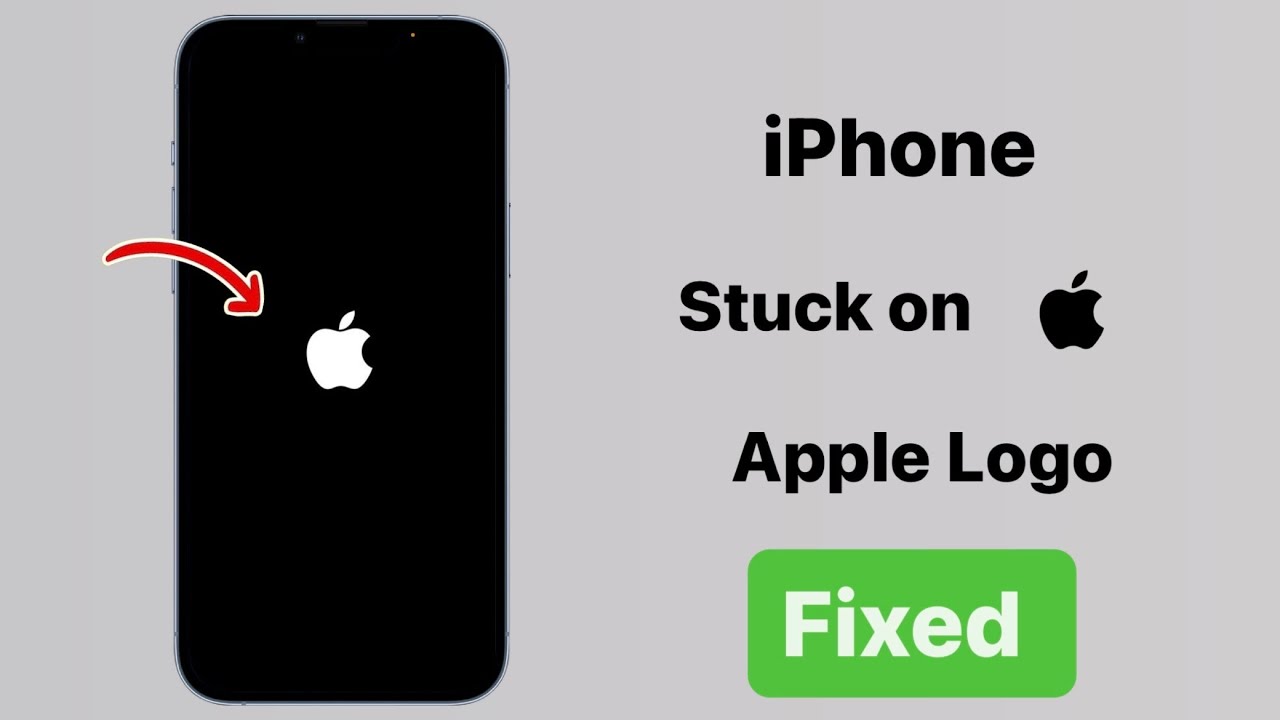 iPhone Stuck on Apple Logo - Fixed || iPhone restarting problem - YouTube