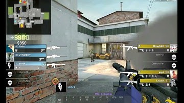 ACE on Cache ( A site defend - M4A1S and last kill with AWP )