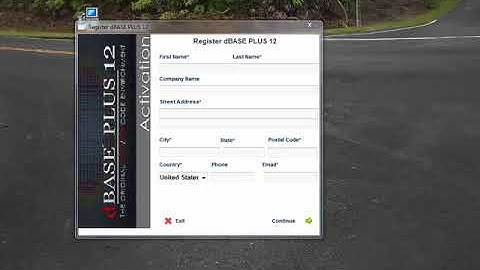dBASE PLUS 12 License Activation