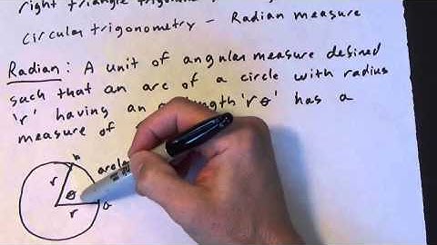 PreCalculus 5.1.2 Angle Measures in Radians part 1