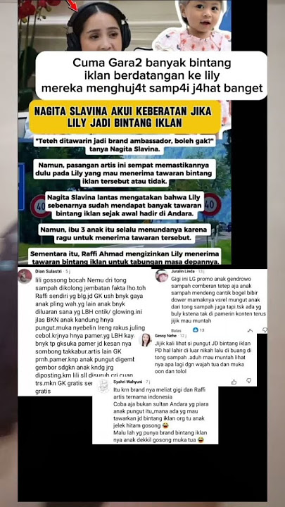 LILY & NAGITA SLAVINA#shortsviral #fypシ゚viral #trendingtopik #masukberanda #gosipartishariini