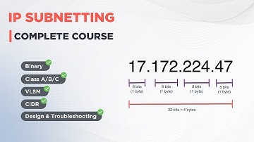 IP Subnetting - Complete Course [Binary, Class A/B/C, VLSM, CIDR, Design & Troubleshooting]