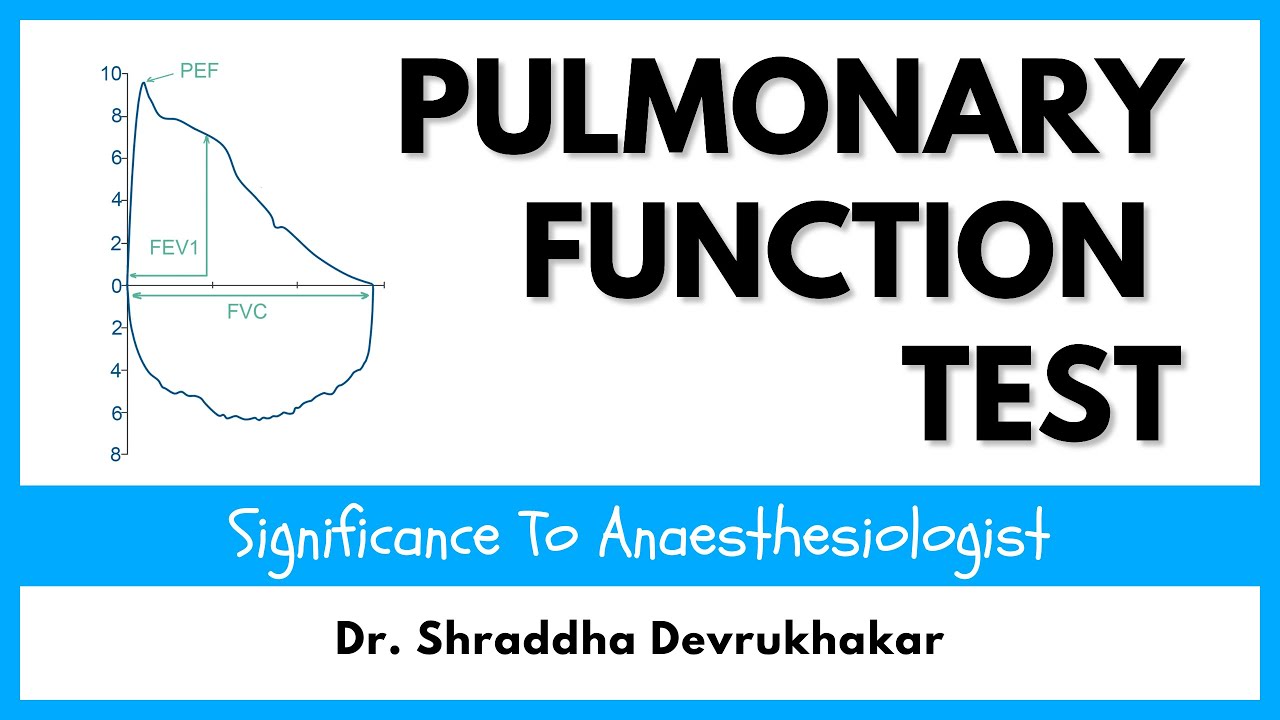 Pulmonary Function Test: Significance to Anaesthesiologists | Dr. Shraddha Devrukhkar