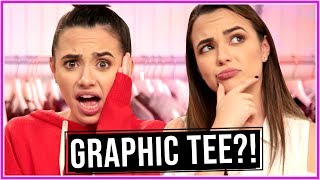 Merrell Twins GRAPHIC TEE CHALLENGE?! | Closet Wars