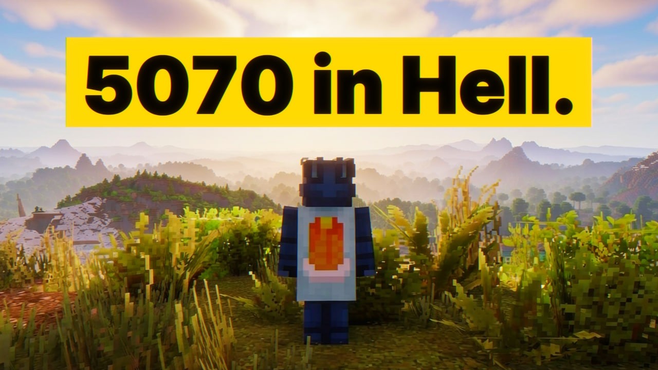 Squeezing the Hell Out of My RTX 5070 With Ultra Realistic Minecraft Mods