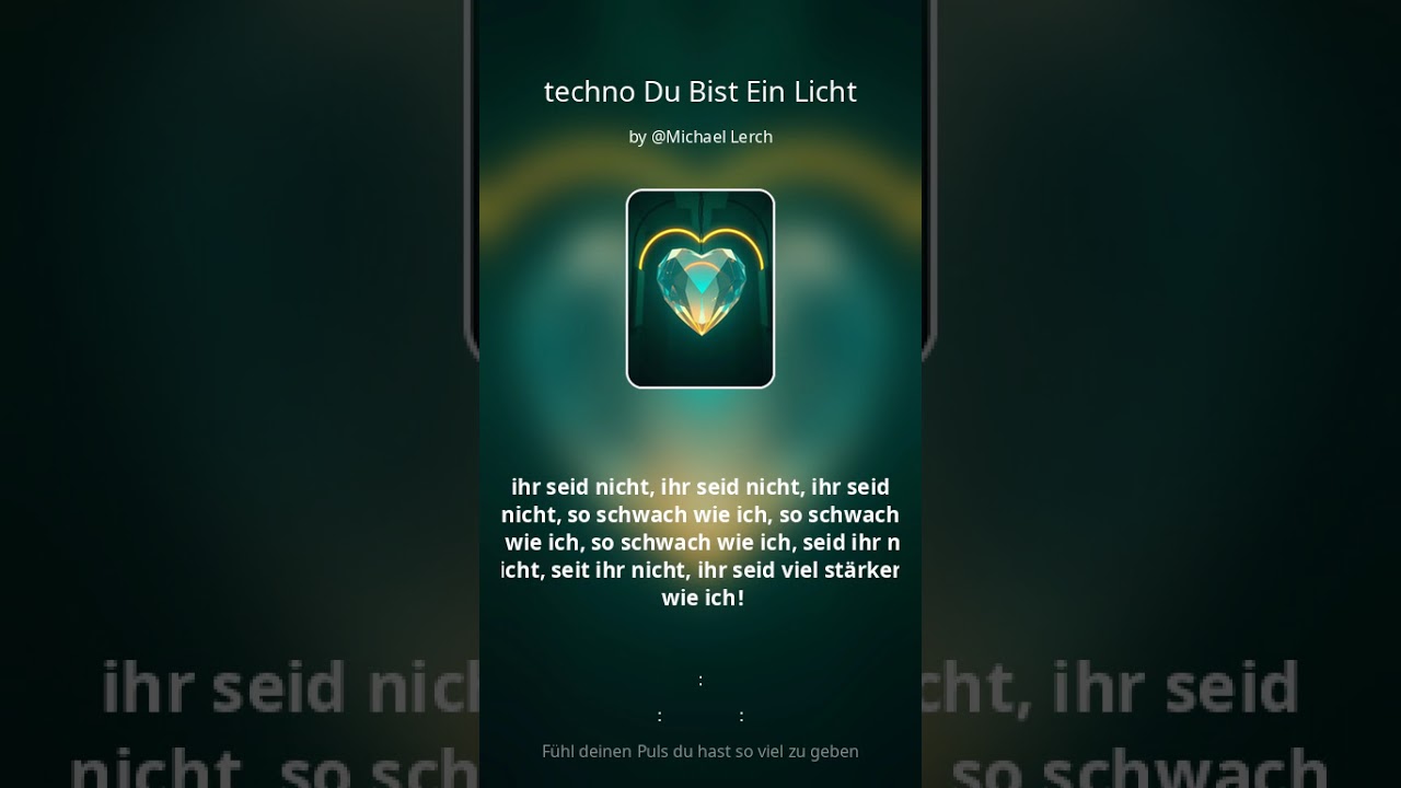 Techno Du bist ein Licht