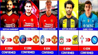 ALL CONFIRMED TRANSFER NEWS TODAY SOFYAN,VERATI TO UNITED, VEIGA TO NAPOLI,PAVARD TO INTER, SALAH