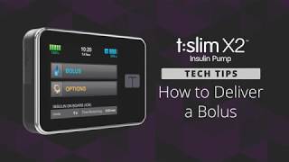 How to Deliver a Bolus on the t:slim X2 Insulin Pump