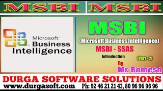 MSBI Tutorial || online training|| MSBI- SSAS Introduction Part - 2 by Ramesh